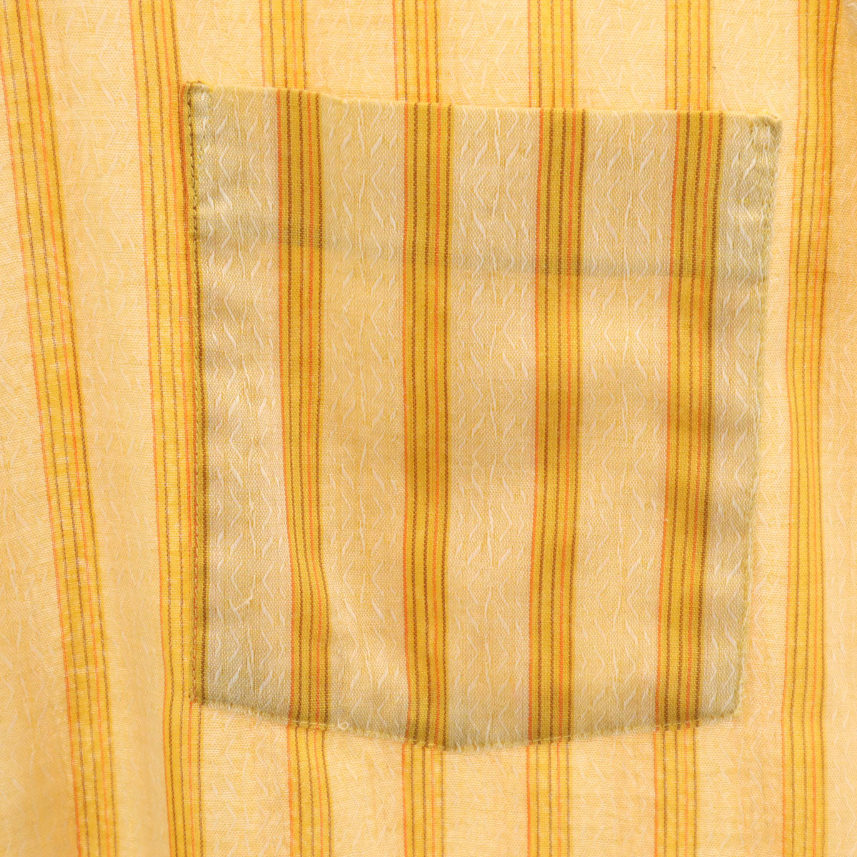 TOWNCRAFT タウンクラフト 70s ヴィンテージ ストライプ柄 半袖 シャツ 15 山吹色 PENNEYS メンズ