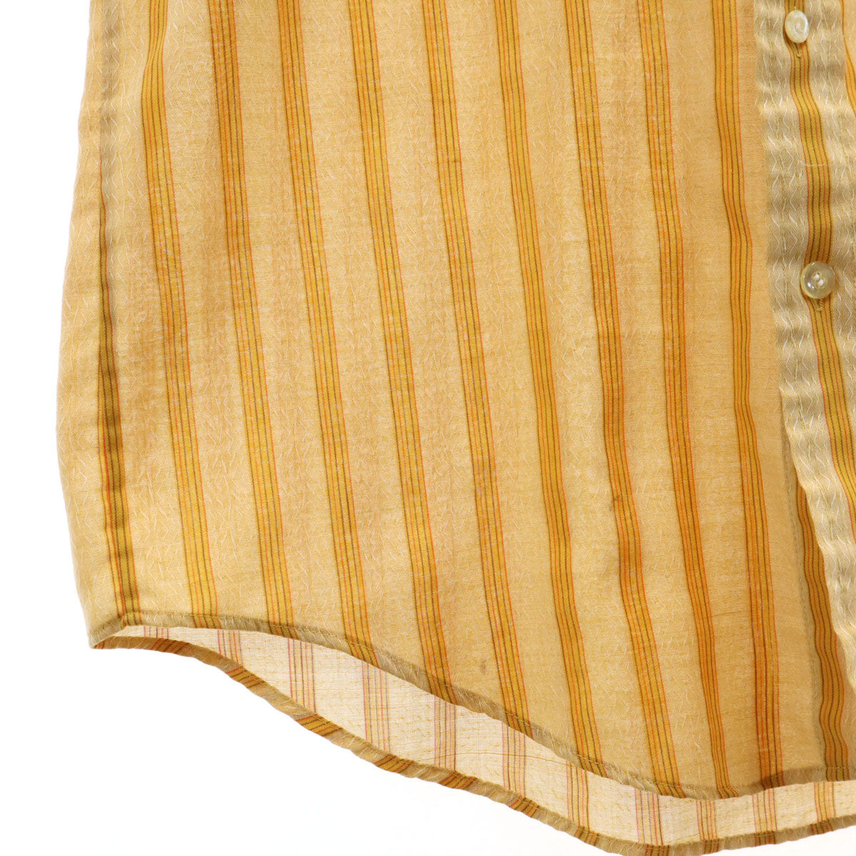 TOWNCRAFT タウンクラフト 70s ヴィンテージ ストライプ柄 半袖 シャツ 15 山吹色 PENNEYS メンズ