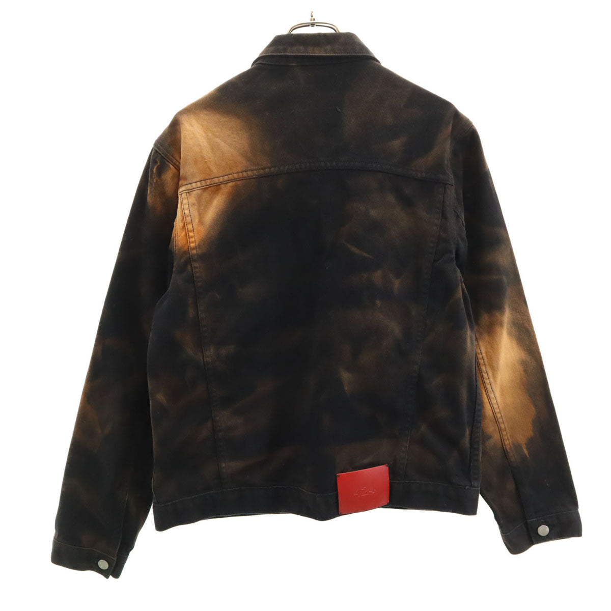 424 フォートゥーフォー ブリーチ加工 トラッカー ジャケット S ブラック メンズ