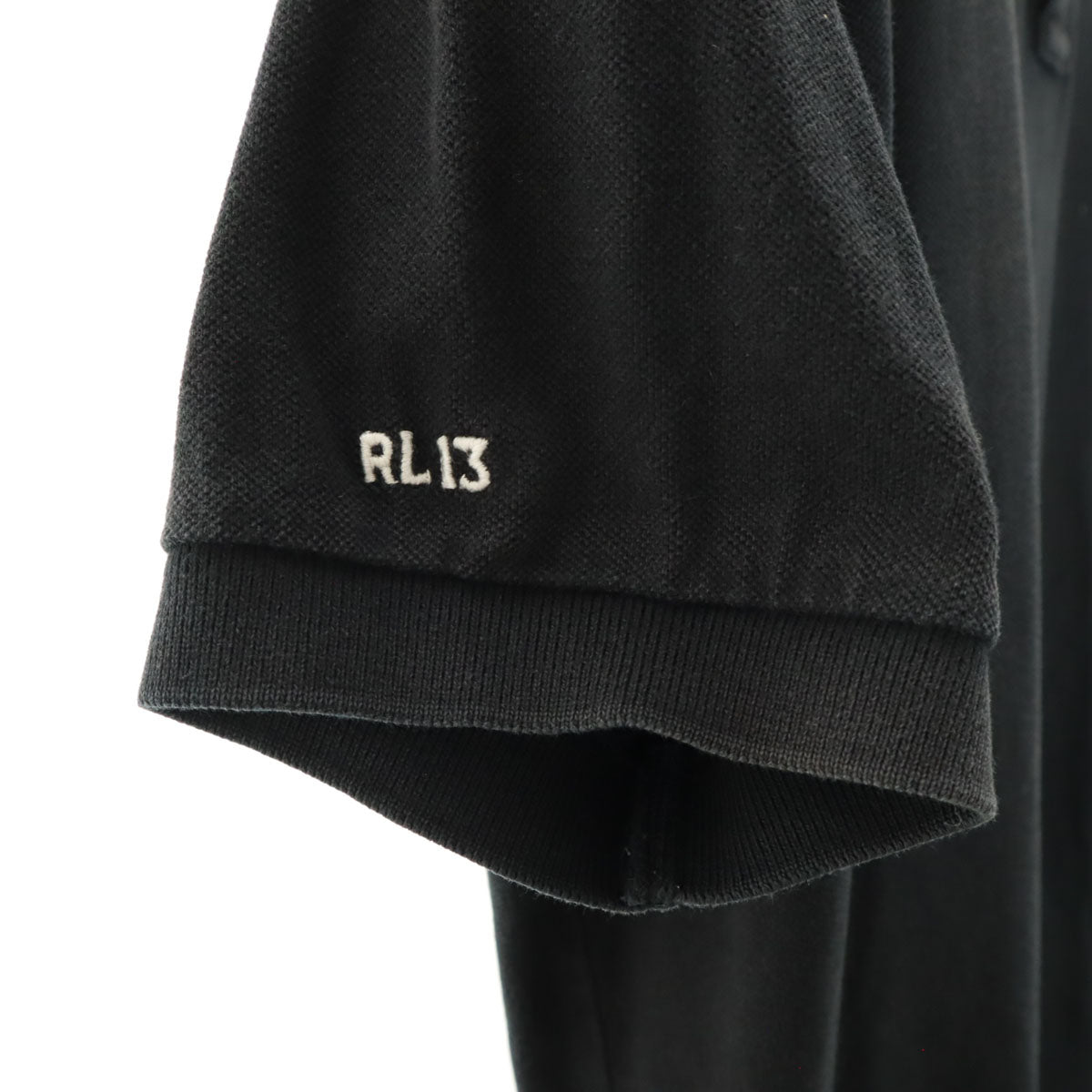 Polo by Ralph Lauren ポロバイラルフローレン 半袖 鹿の子 ポロシャツ L ブラック メンズ