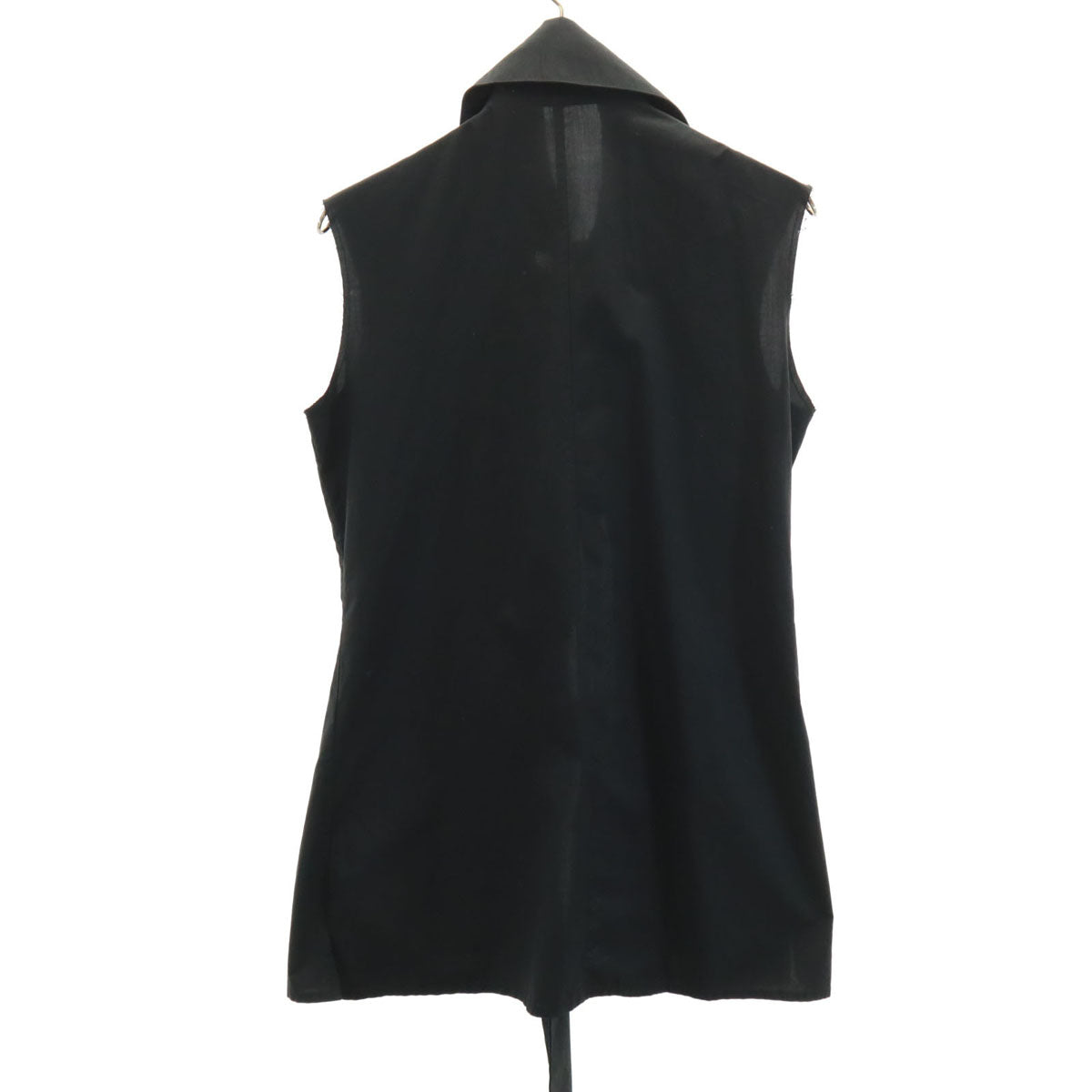 Yohji Yamamoto ヨウジヤマモト 日本製 ノースリーブ シャツ 2 ブラック レディース