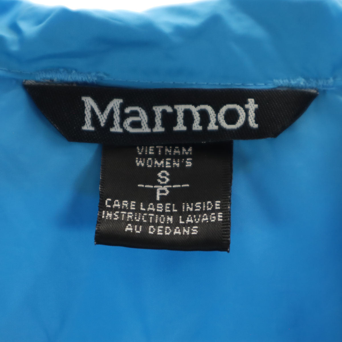 MARMOT マーモット ウインドブレーカー S 水色 ジャケット ポケッタブル アウトドア レディース