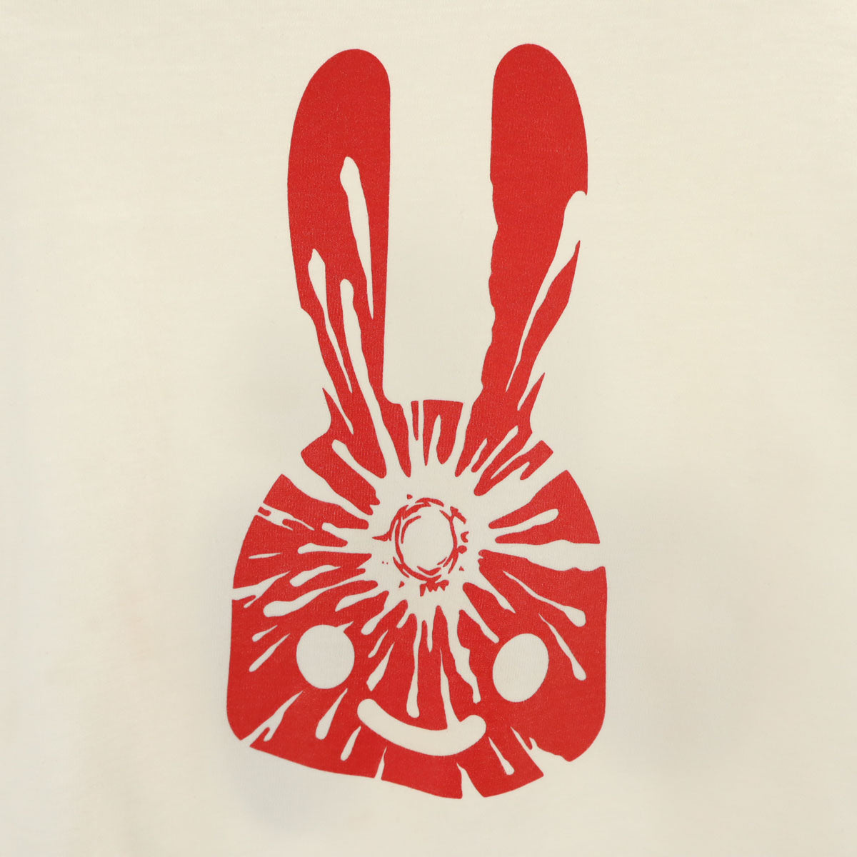 CUNE キューン プリント 半袖 Tシャツ S 白 うさぎ メンズ