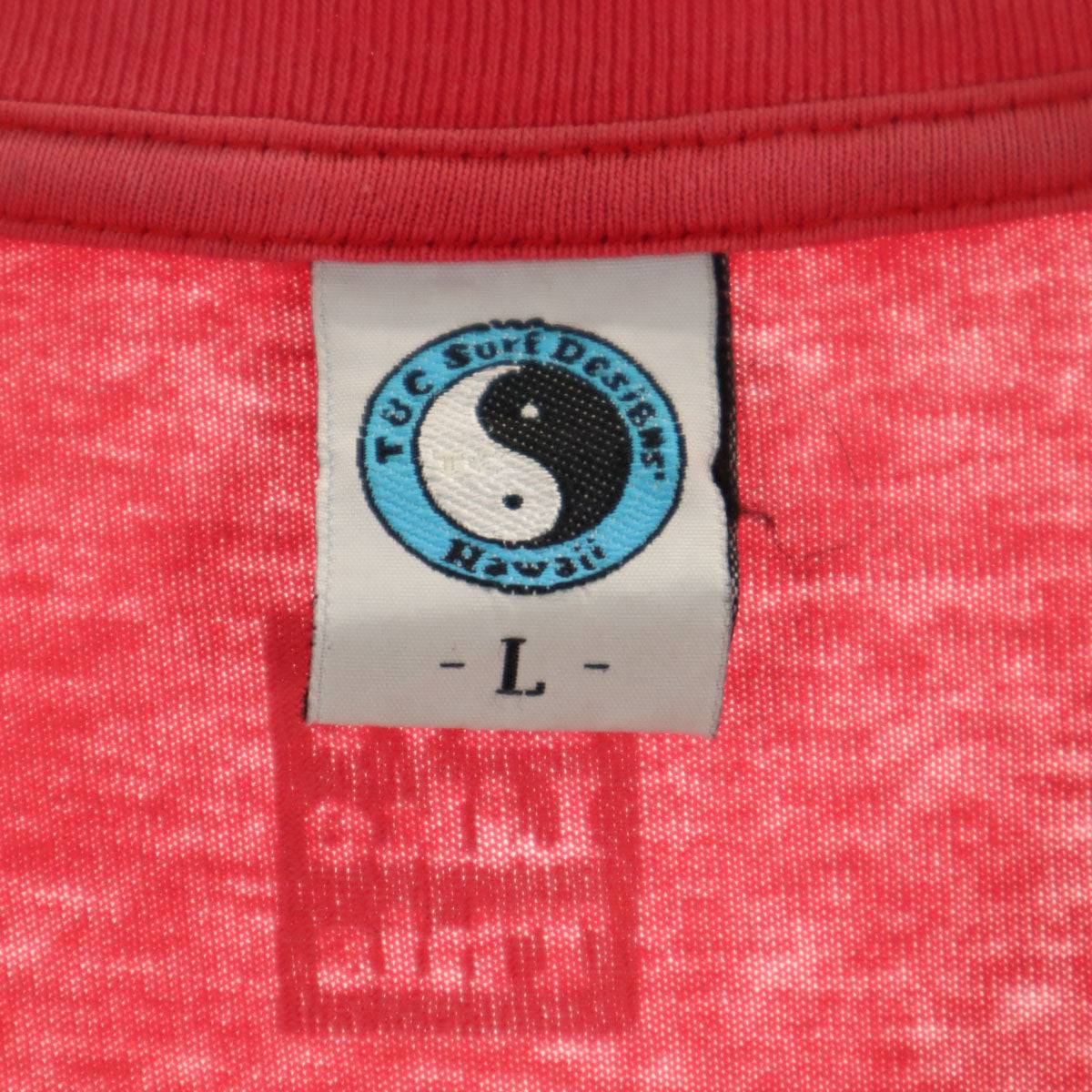 Town&Country タウンアンドカントリー プリント 半袖 Tシャツ L 赤 メンズ