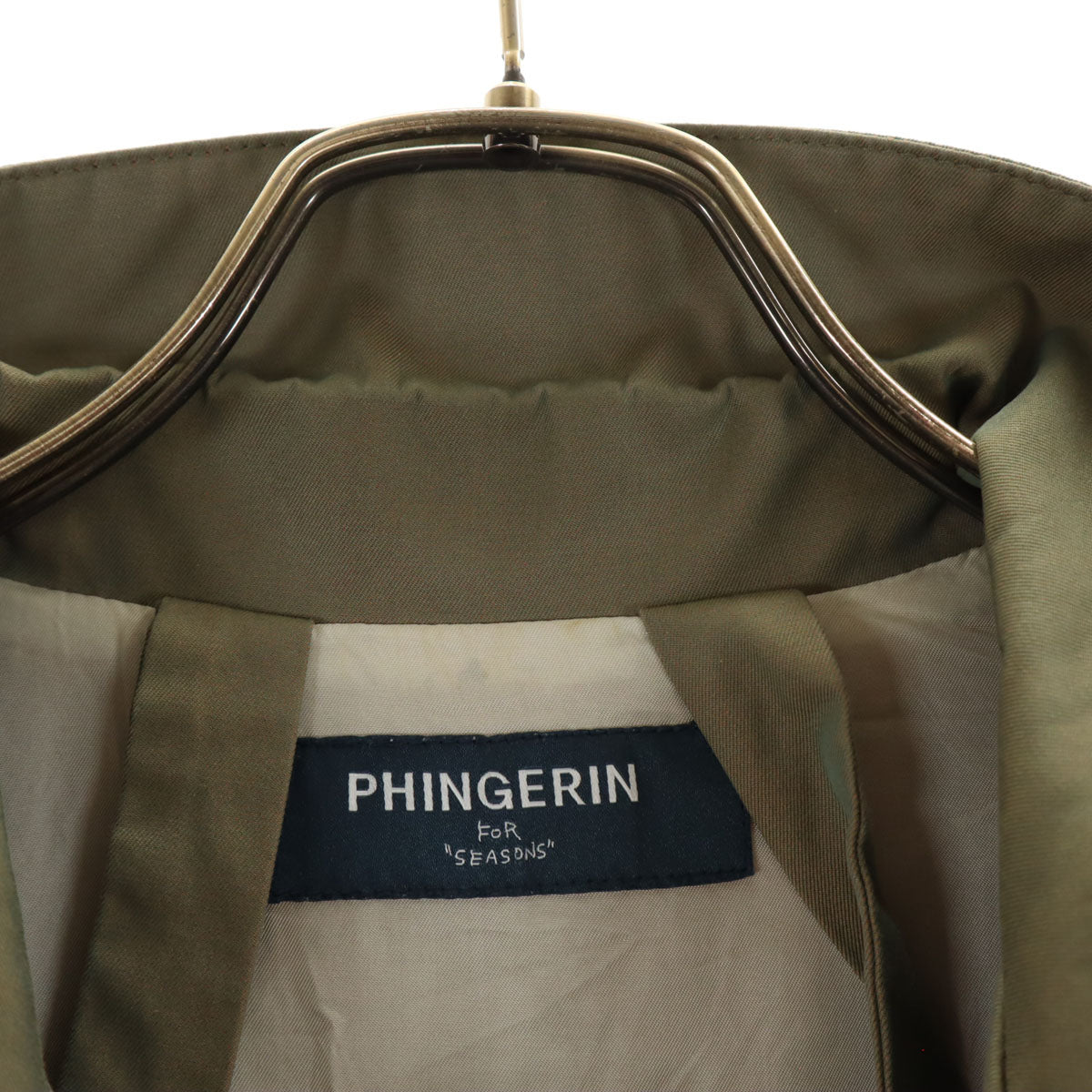 PHINGERIN フィンガリン 日本製 コーチジャケット S カーキグリーン メンズ