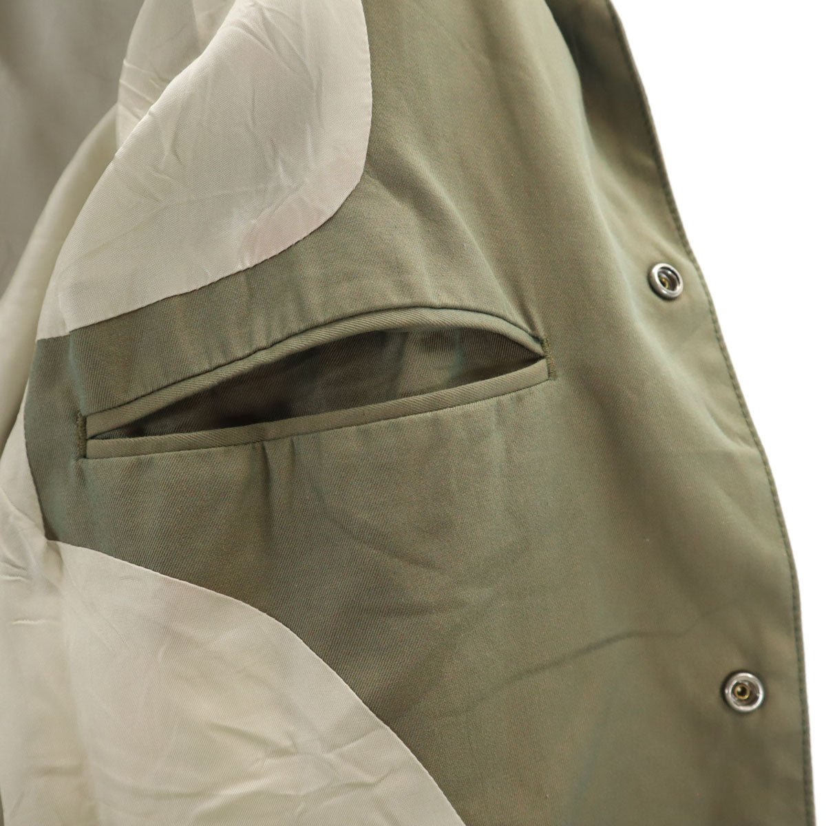 PHINGERIN フィンガリン 日本製 コーチジャケット S カーキグリーン メンズ