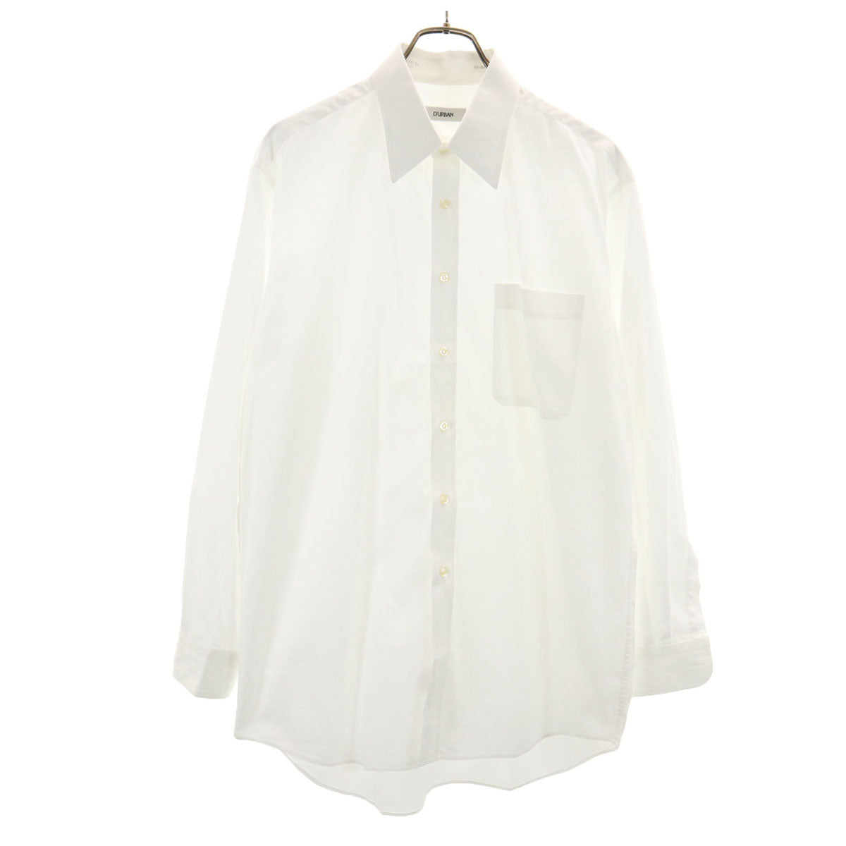 Durban ダーバン 日本製 長袖 ワイシャツ 42-84 白 メンズ