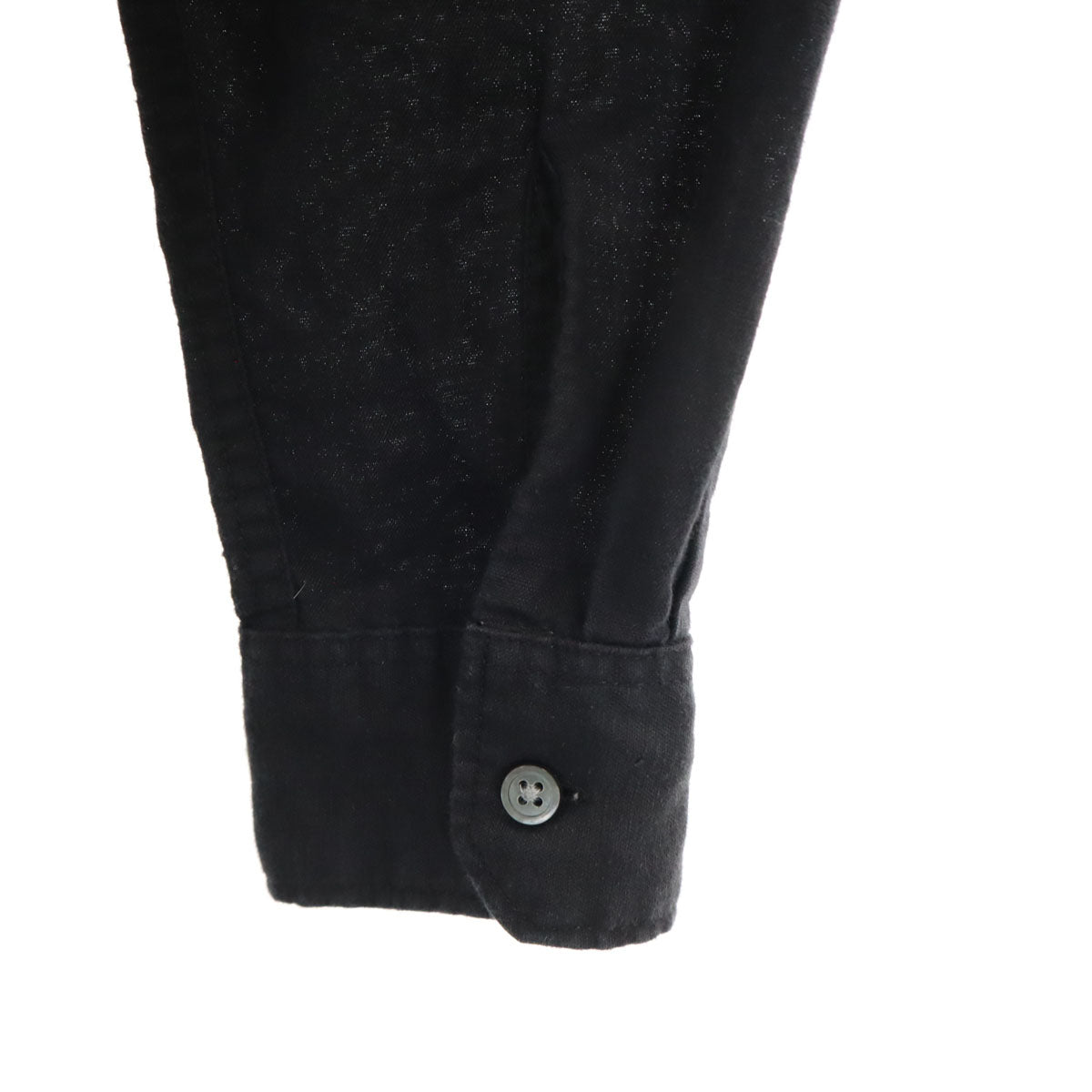 ENGINEERED GARMENTS エンジニアドガーメンツ USA製 リネンブレンド 長袖 ハーフボタン シャツ XS 黒 プルオーバー メンズ