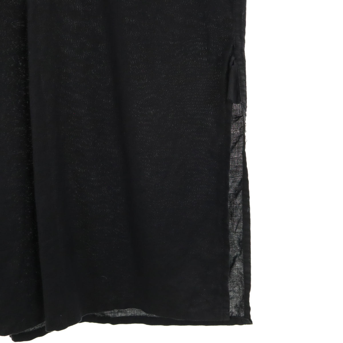 ENGINEERED GARMENTS エンジニアドガーメンツ USA製 リネンブレンド 長袖 ハーフボタン シャツ XS 黒 プルオーバー メンズ