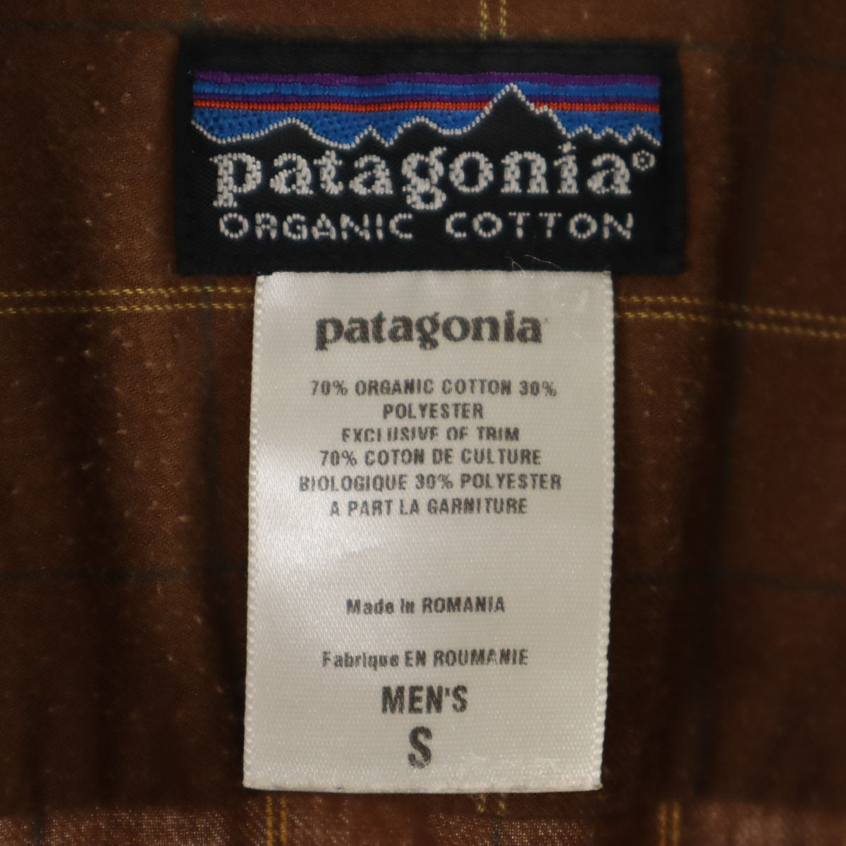 patagonia パタゴニア チェック柄 長袖 シャツ S ブラウン系 53856 アウトドア メンズ