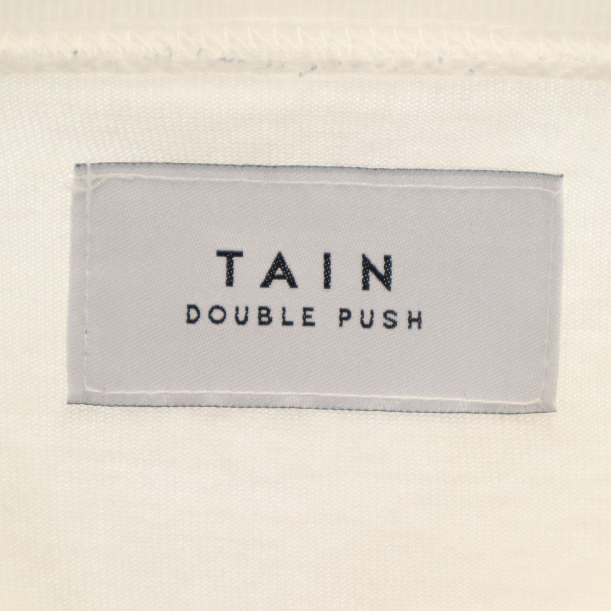 TAIN DOUBLEPUSH タインダブルプッシュ バック バンダナ 長袖 Tシャツ L ホワイト ロンT メンズ