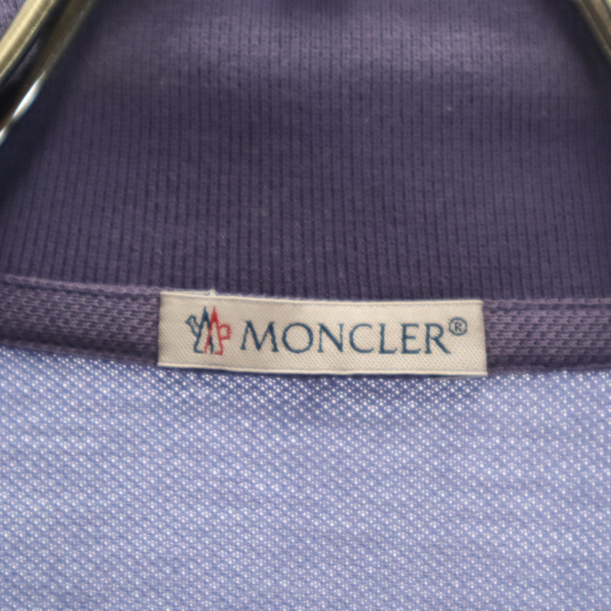 MONCLER モンクレール 半袖 ポロシャツ S パープル メンズ