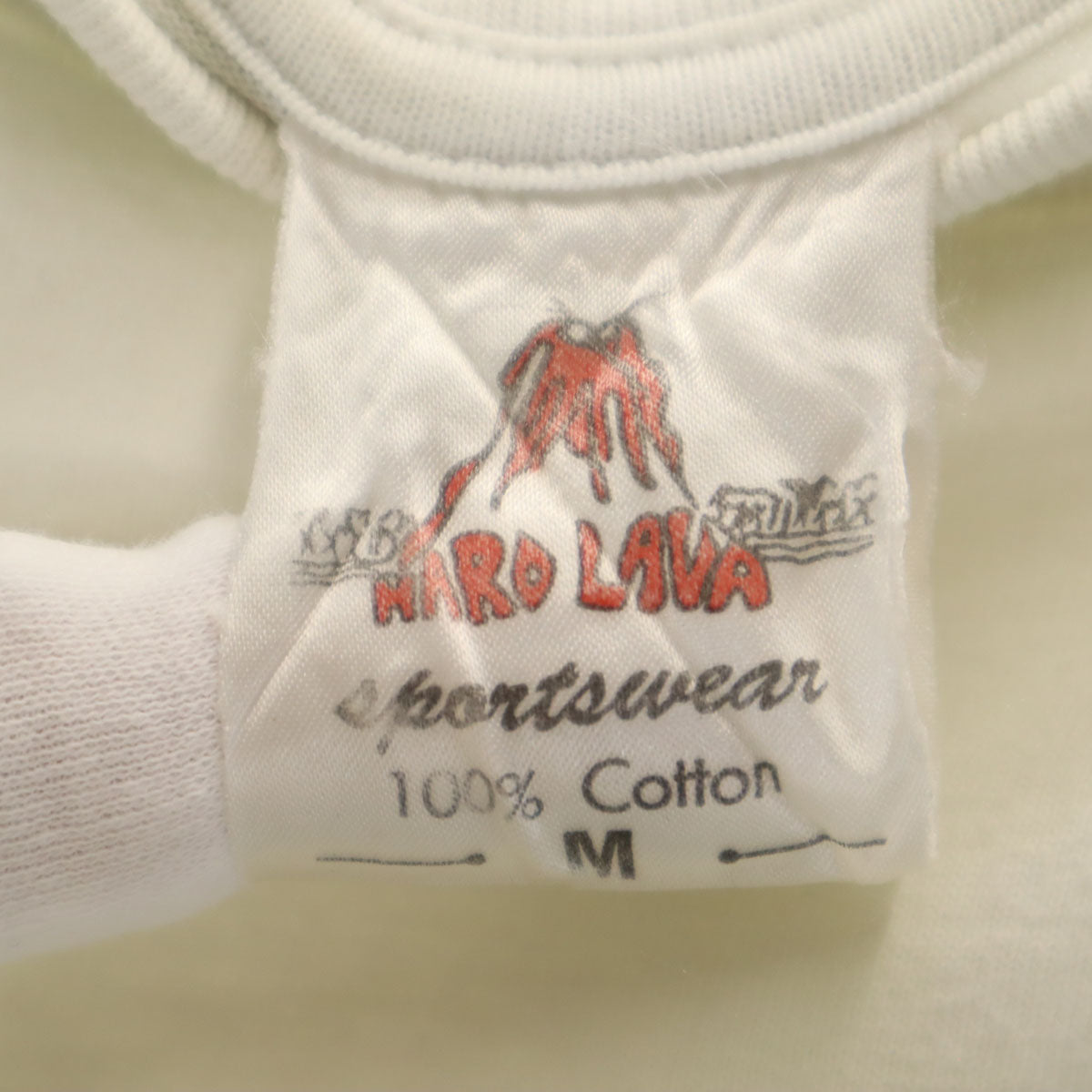 HARD LAVA 90s オールド バック トカゲ プリント 半袖 Tシャツ M ホワイト 爬虫類 メンズ