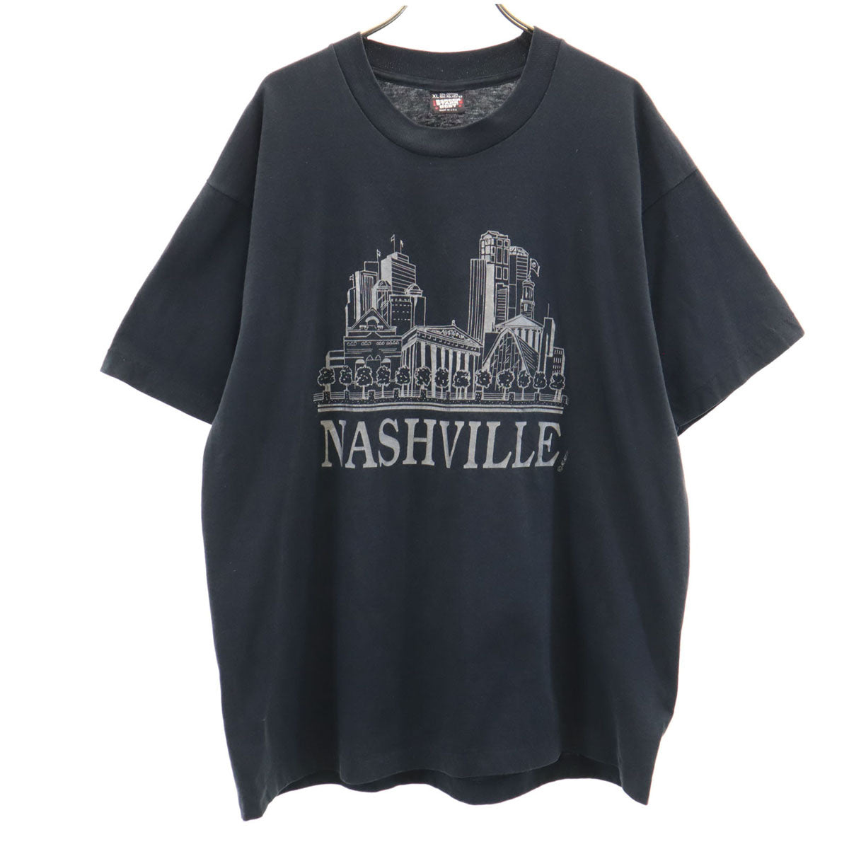 SCREEN STARS BEST スクリーンスターズベスト 90s USA製 オールド NASHVILLE 半袖 Tシャツ XL 濃紺 シングルステッチ メンズ