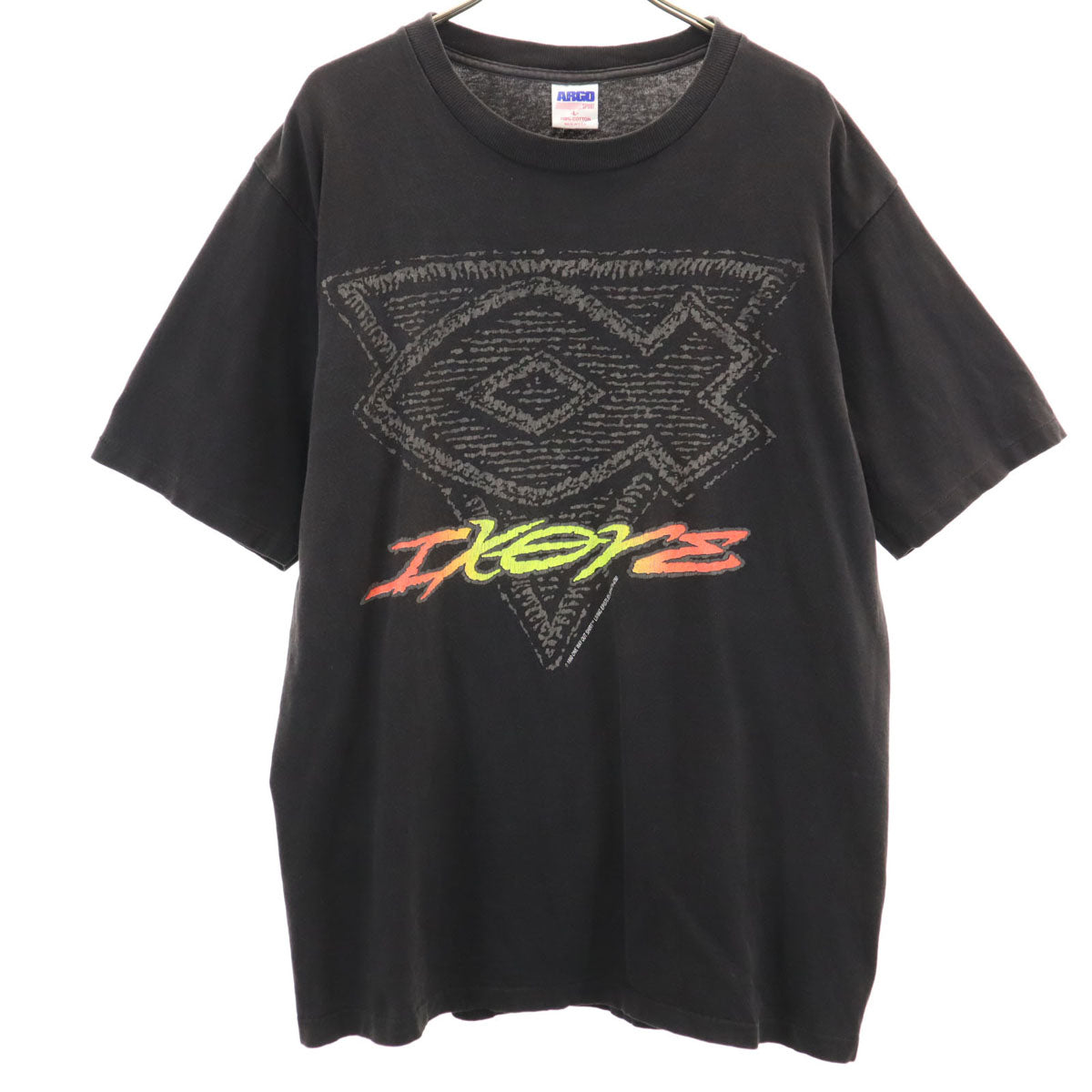 ARGO SPORT 90s USA製 オールド 半袖 Tシャツ L ブラック シングルステッチ メンズ