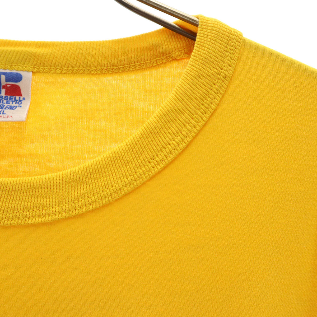 RUSSELL ATHLETIC ラッセルアスレチック 90s USA製 オールド Lee Road UMC 半袖 Tシャツ XL イエロー メンズ