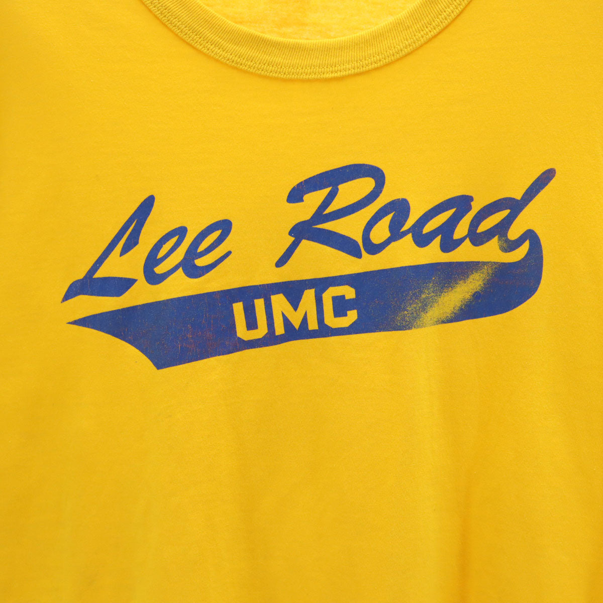 RUSSELL ATHLETIC ラッセルアスレチック 90s USA製 オールド Lee Road UMC 半袖 Tシャツ XL イエロー メンズ