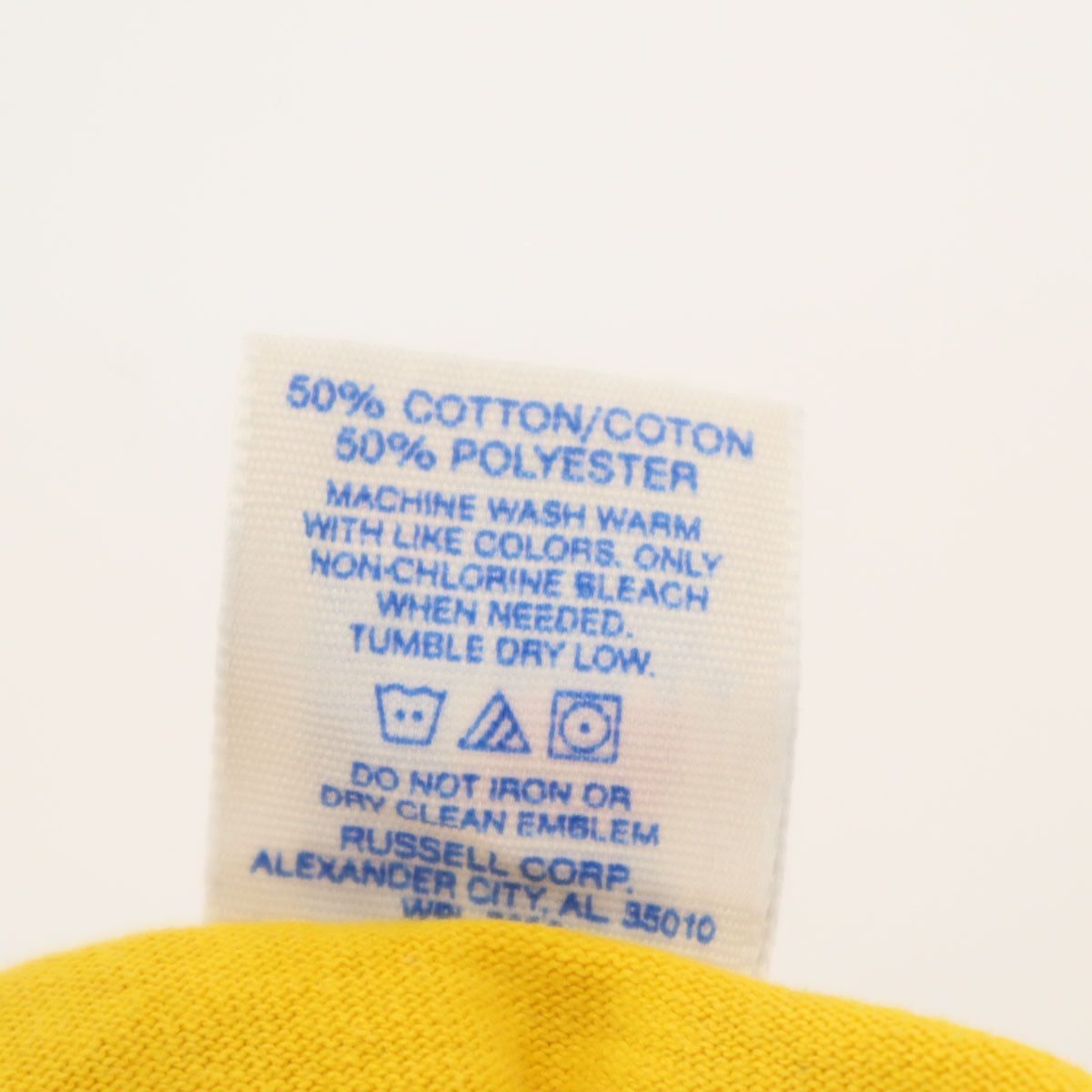 RUSSELL ATHLETIC ラッセルアスレチック 90s USA製 オールド Lee Road UMC 半袖 Tシャツ XL イエロー メンズ