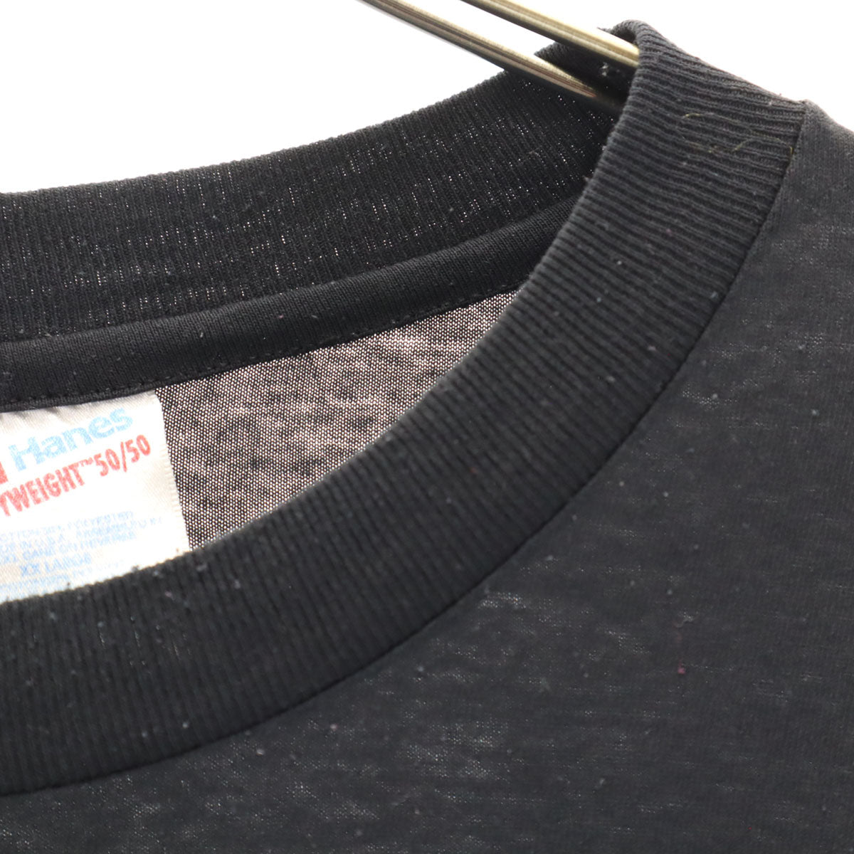 Hanes ヘインズ 90s オールド USA製 アニマル柄 半袖 Tシャツ XXL ブラック シングルステッチ ビッグサイズ メンズ