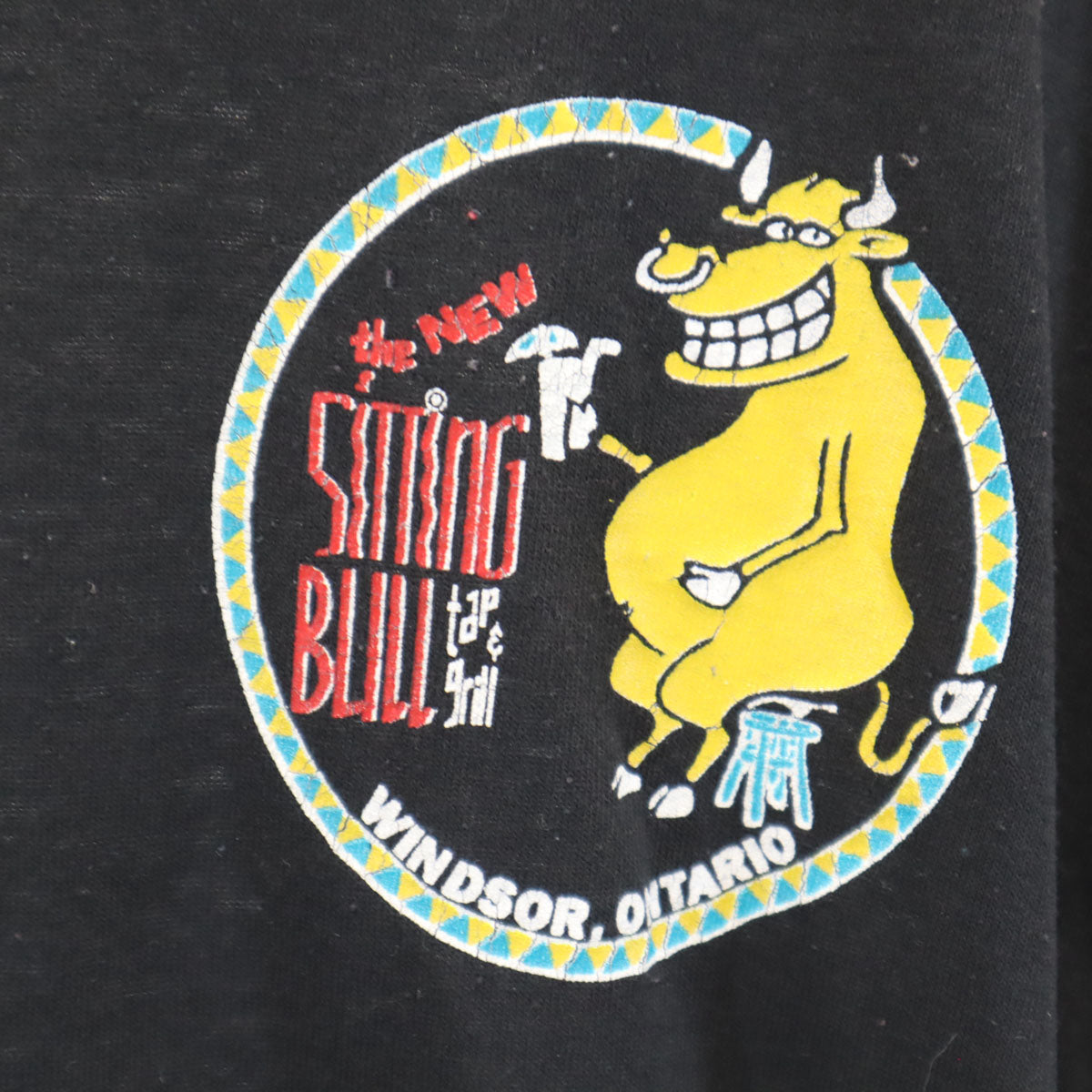 Hanes ヘインズ 90s オールド USA製 アニマル柄 半袖 Tシャツ XXL ブラック シングルステッチ ビッグサイズ メンズ