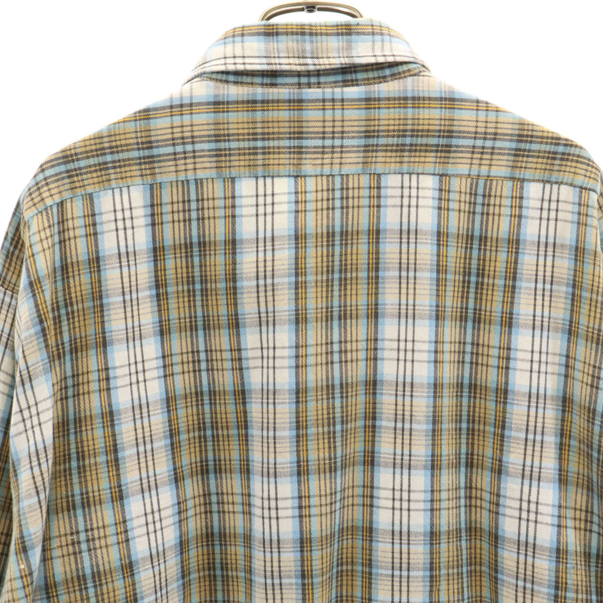 ARROW アロー 80s ヴィンテージ チェック柄 長袖 コットンシャツ XL ホワイト メンズ