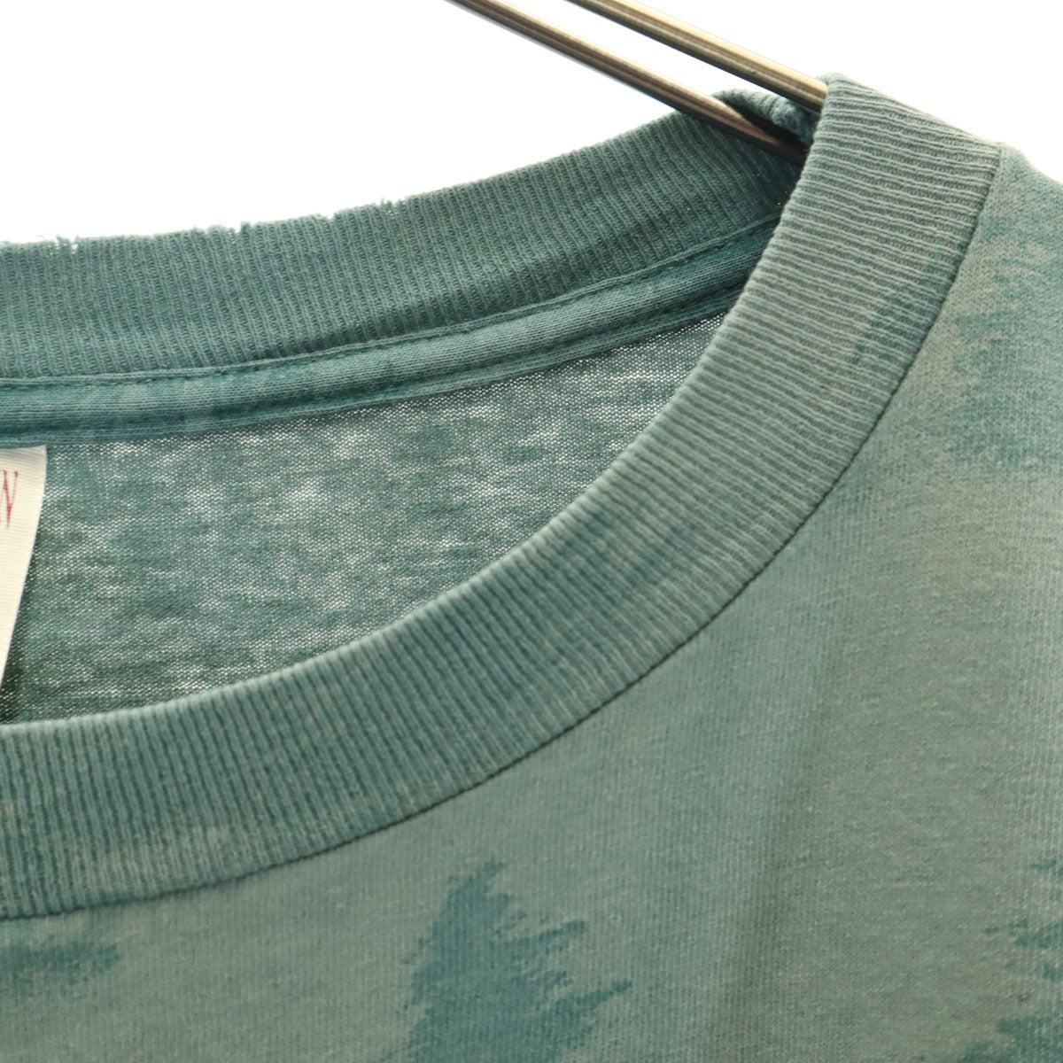 PRAIRIE MOUNTAIN プレーリーマウンテン 90s USA製 オールド プリント 半袖 Tシャツ XXL カーキ シングルステッチ ビックサイズ メンズ