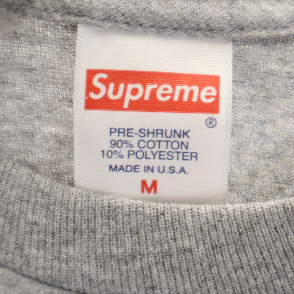 Supreme シュプリーム 21FW USA製 America Eats Its Young 半袖 Tシャツ M グレー メンズ