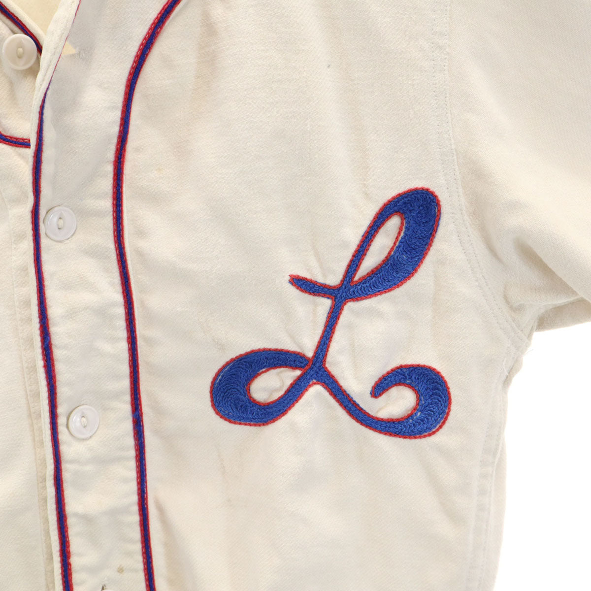 Bertrand’s 40s 50s ヴィンテージ 半袖 クリケット シャツ アイボリー メンズ
