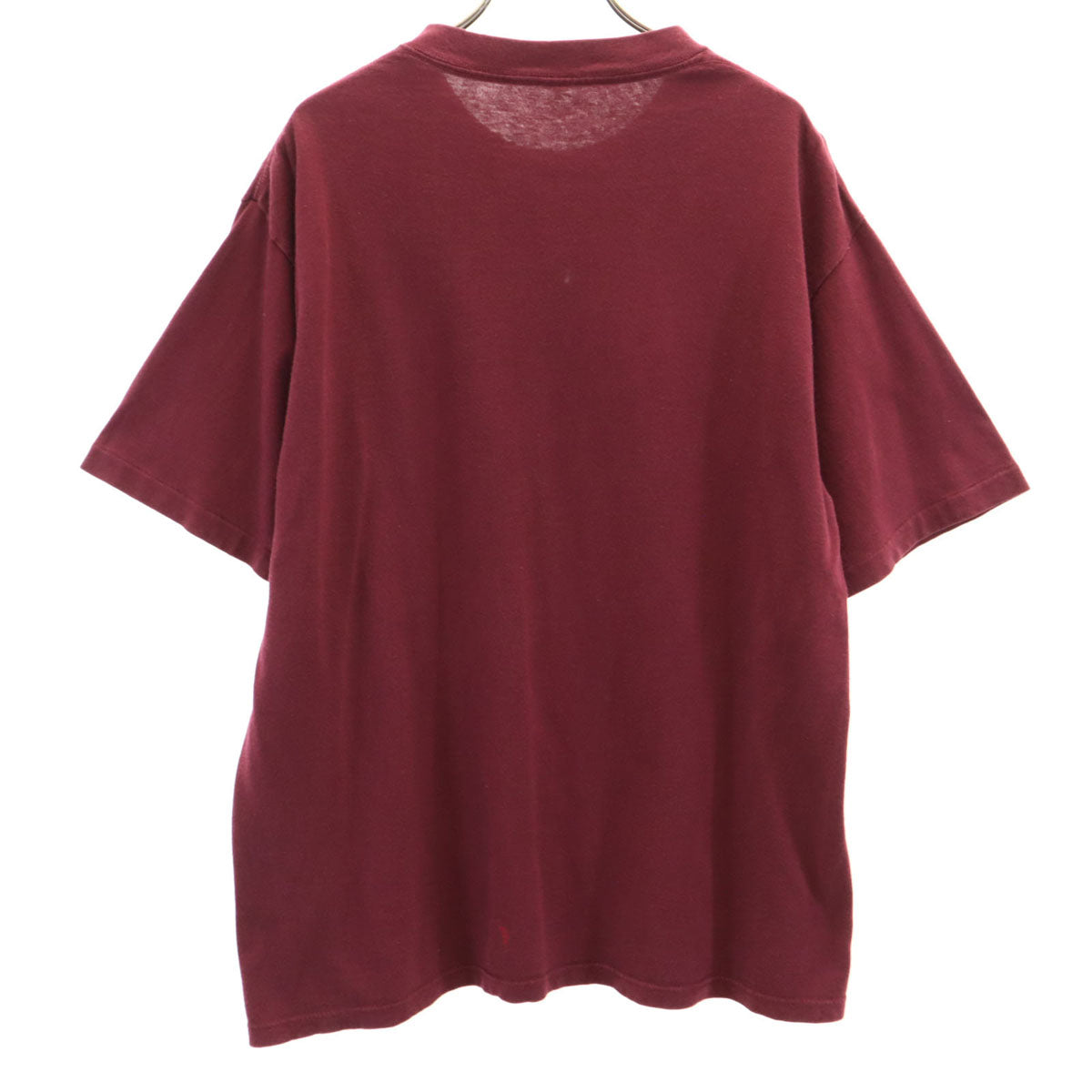 90s オールド WILL WORK FOR BEER 半袖 Tシャツ ワインレッド メンズ