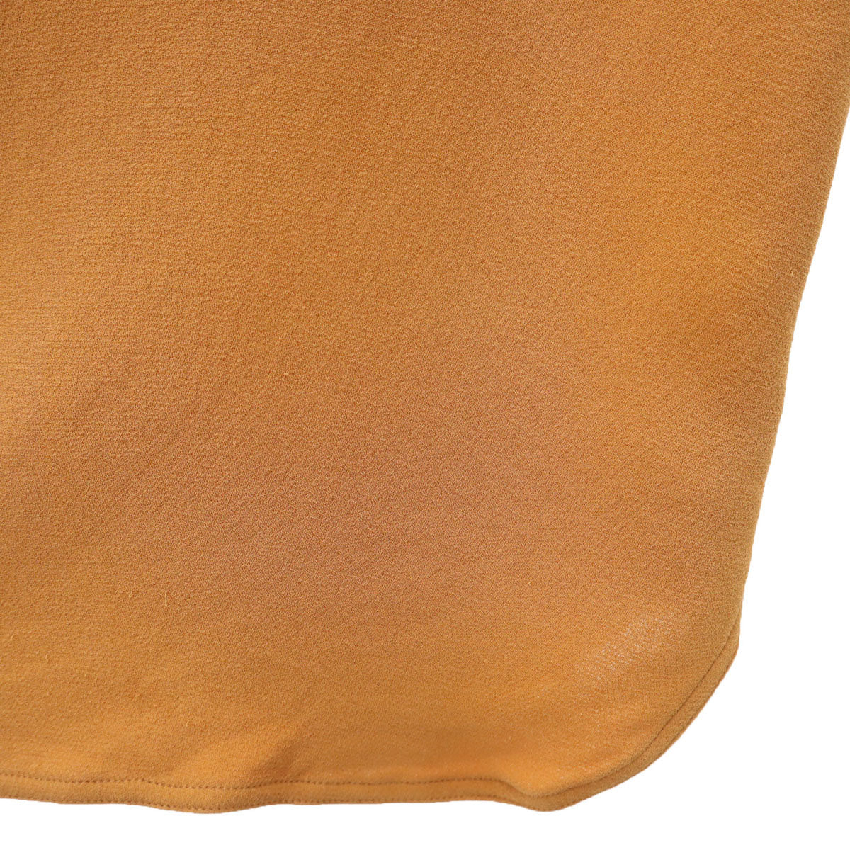 HERMES エルメス 90s フランス製 シルク オールド 半袖 シャツ 42 オレンジブラウン レディース