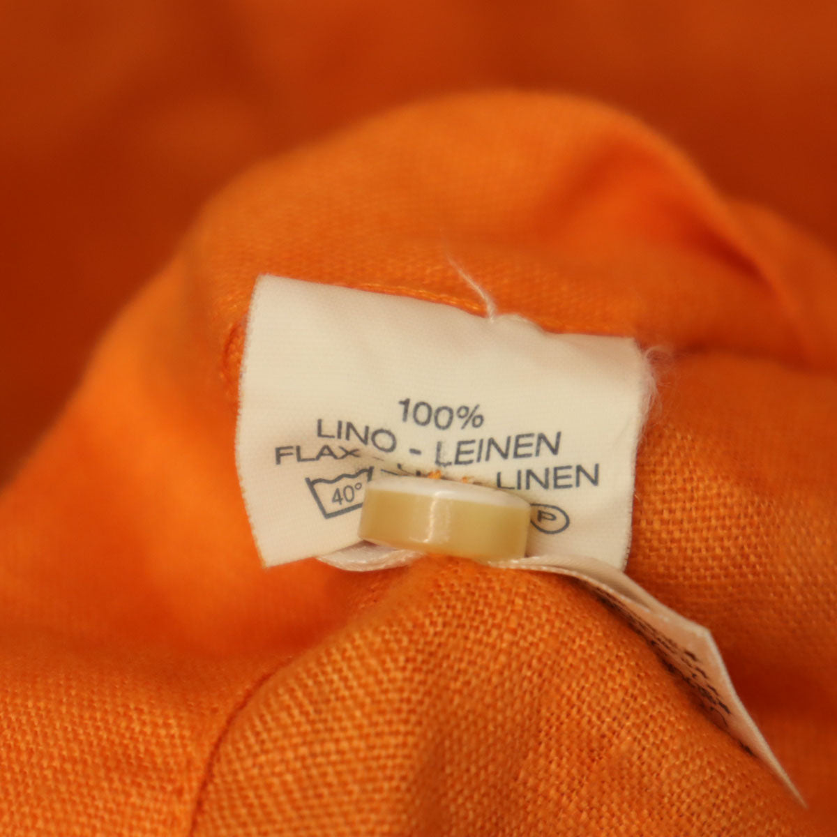 ETRO エトロ イタリア製 リネン 半袖 シャツ XXL オレンジ メンズ
