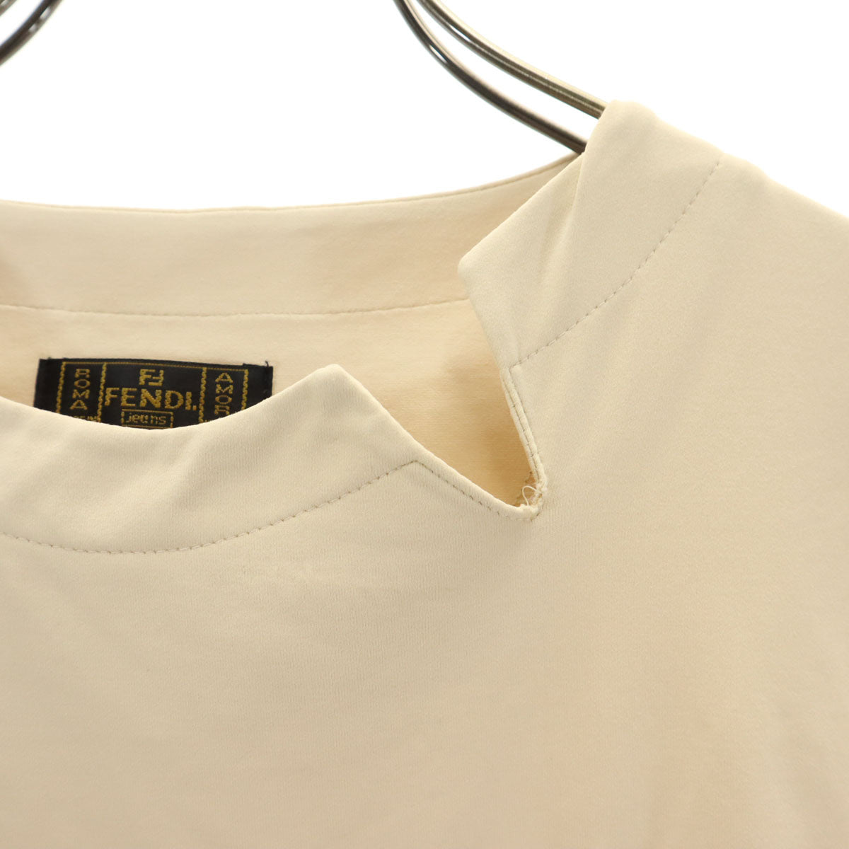FENDI JEANS フェンディ ジーンズ イタリア製 半袖 カットソー ベージュ レディース