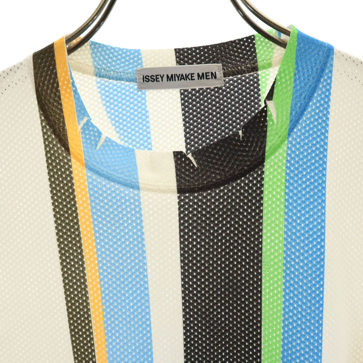 ISSEY MIYAKE MEN イッセイミヤケメン 日本製 半袖 メッシュ Tシャツ F アイボリー メンズ