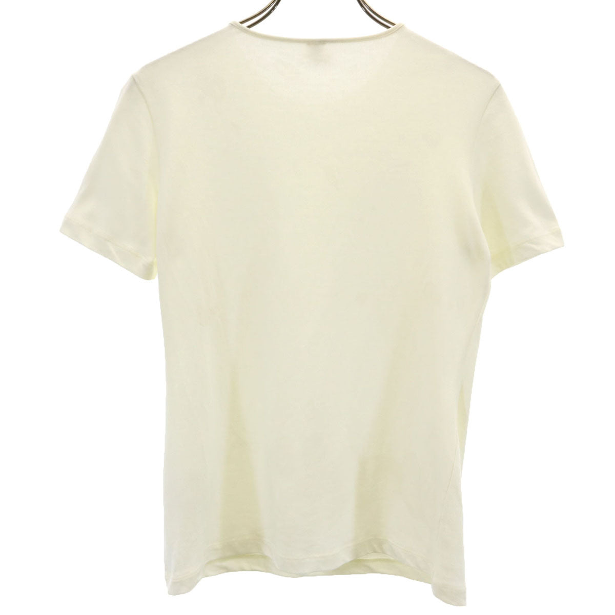 HERMES エルメス フランス製 半袖 Tシャツ 34 アイボリー レディース