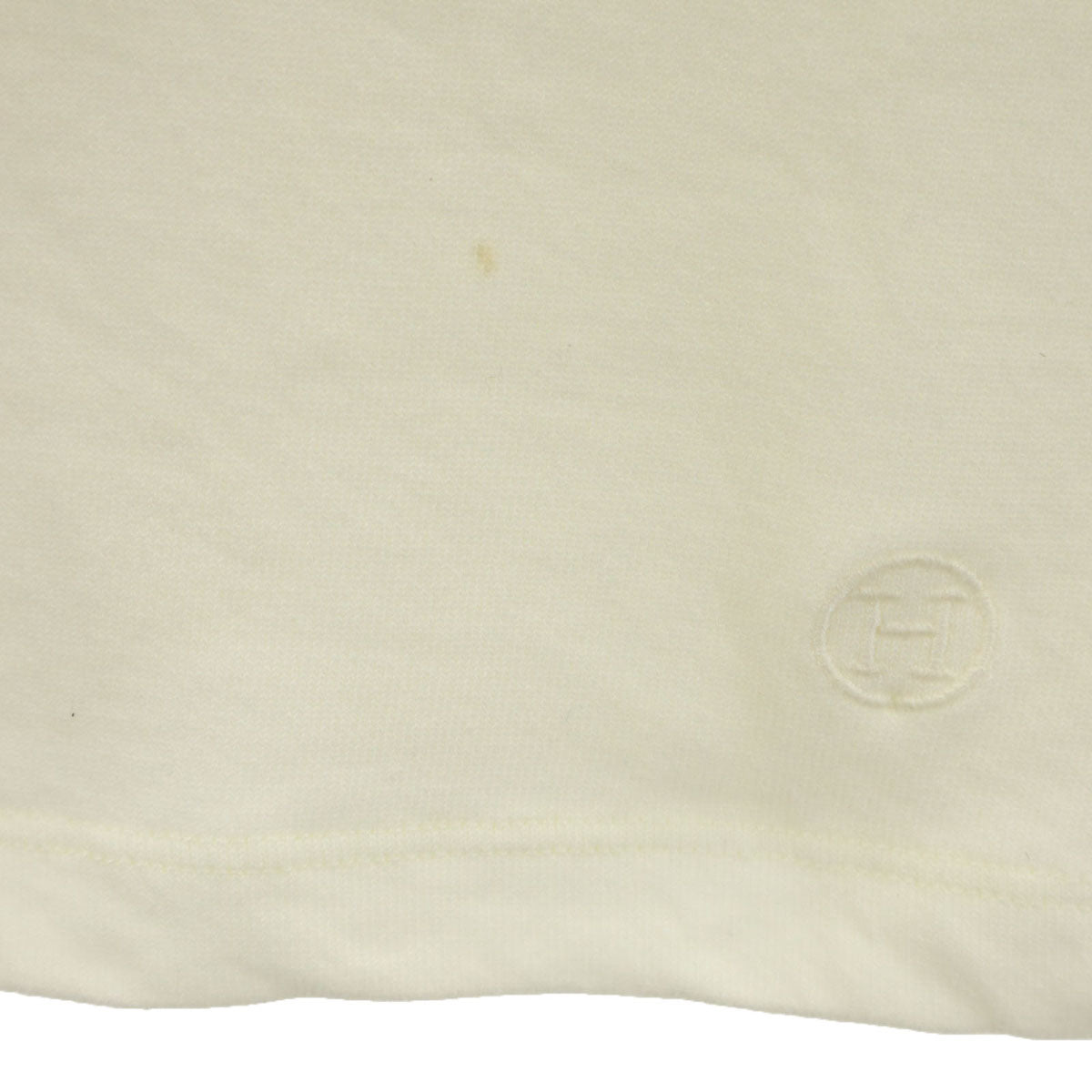 HERMES エルメス フランス製 半袖 Tシャツ 34 アイボリー レディース