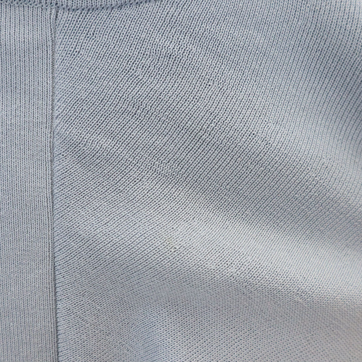 Rene basic ルネベーシック 日本製 半袖 ニット 34 ブルーグレー レディース