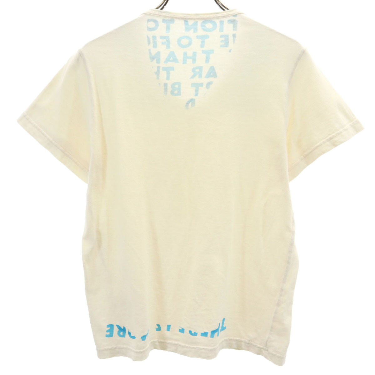 MARTIN MARGIELA マルタンマルジェラ 06SS エイズT 半袖 Vネック Tシャツ S アイボリー レディース