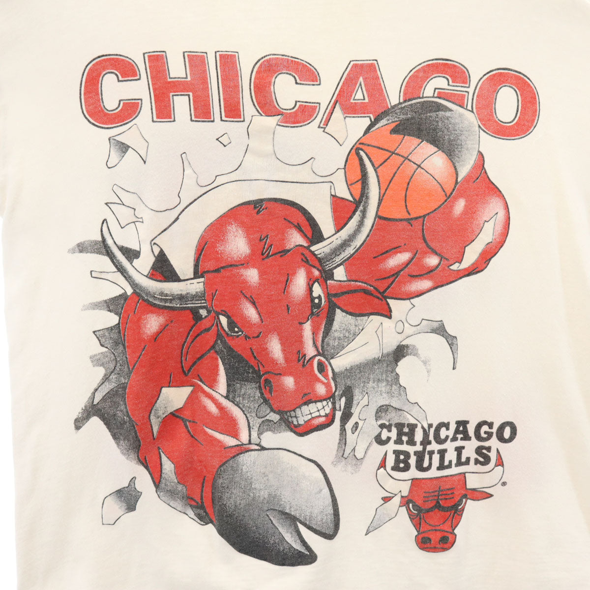 OLD オールド 90s NBA シカゴ・ブルズ 半袖 Tシャツ ホワイト Chicago Bulls シングルステッチ レディース