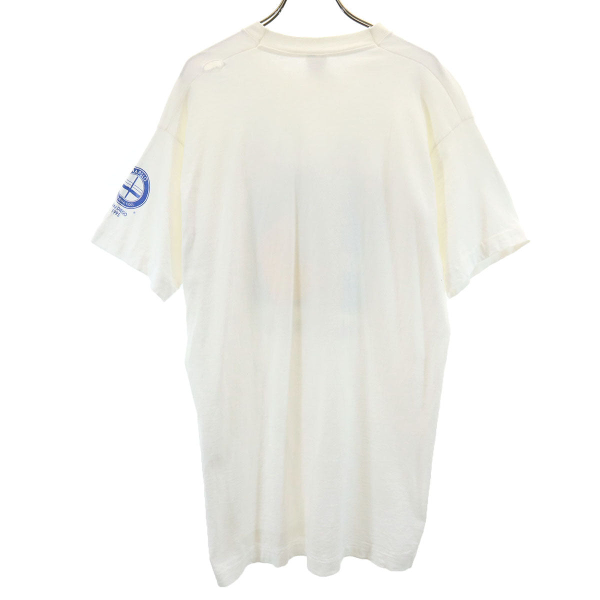 FRUIT OF THE LOOM フルーツオブザルーム 90s USA製 オールド Marking ideas fly 半袖 Tシャツ L ホワイト シングルステッチ メンズ