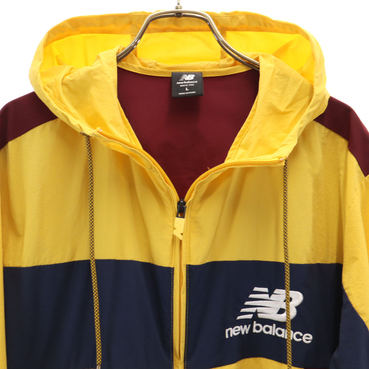 NEW BALANCE ニューバランス ナイロンジャケット L イエロー メンズ