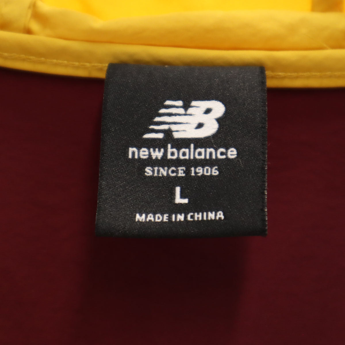 NEW BALANCE ニューバランス ナイロンジャケット L イエロー メンズ