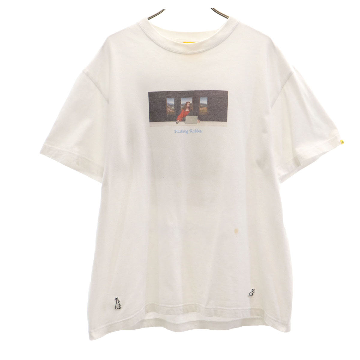 FR2 エフアールツー プリント 半袖 Tシャツ M 白 モナリザ メンズ