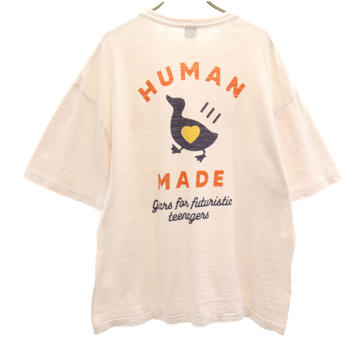 HUMAN MADE ヒューマンメイド 日本製 半袖 Tシャツ 2XL 白 ビックサイズ メンズ
