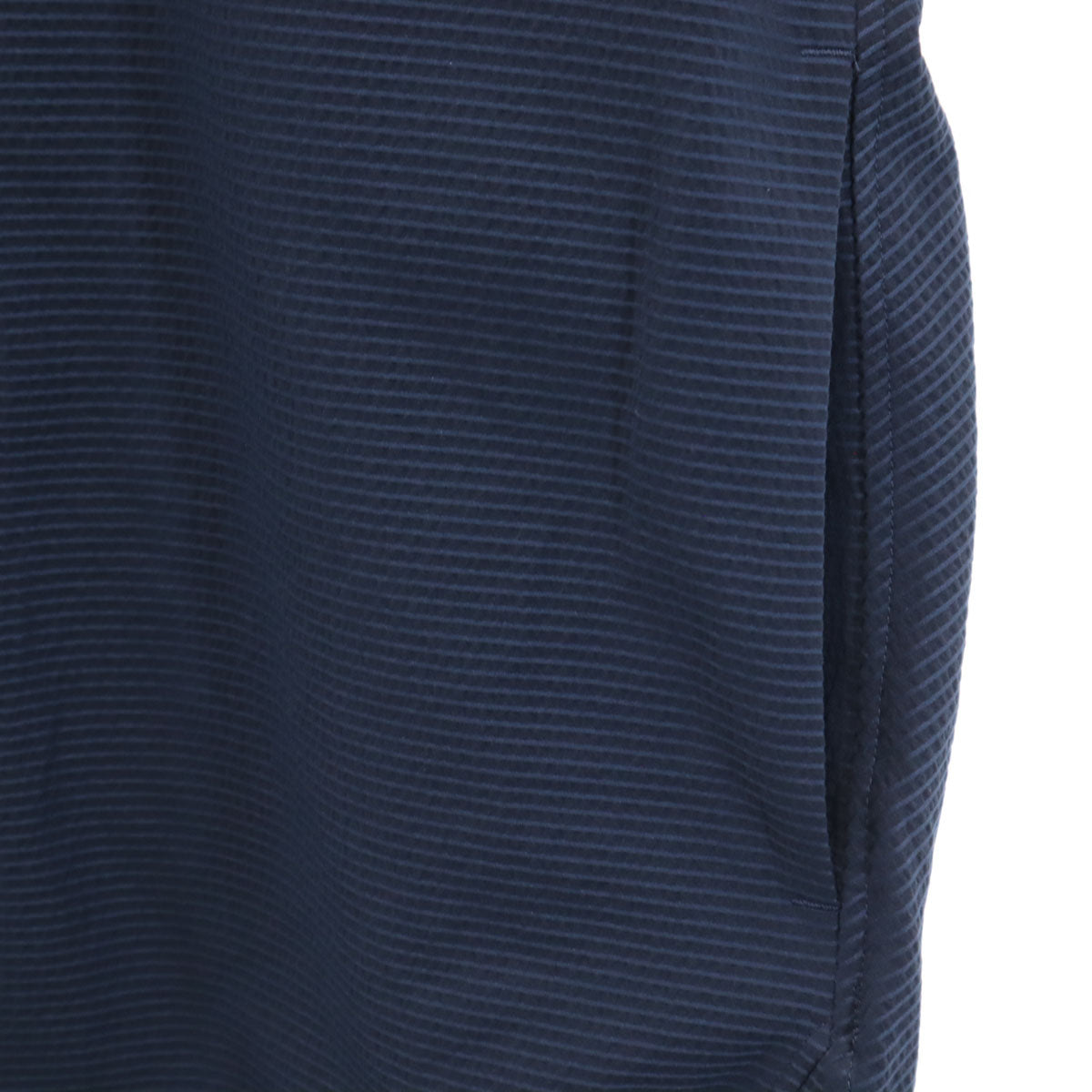 Milok ミロック 日本製 ストライプ柄 長袖 シャツ 46 ネイビー メンズ