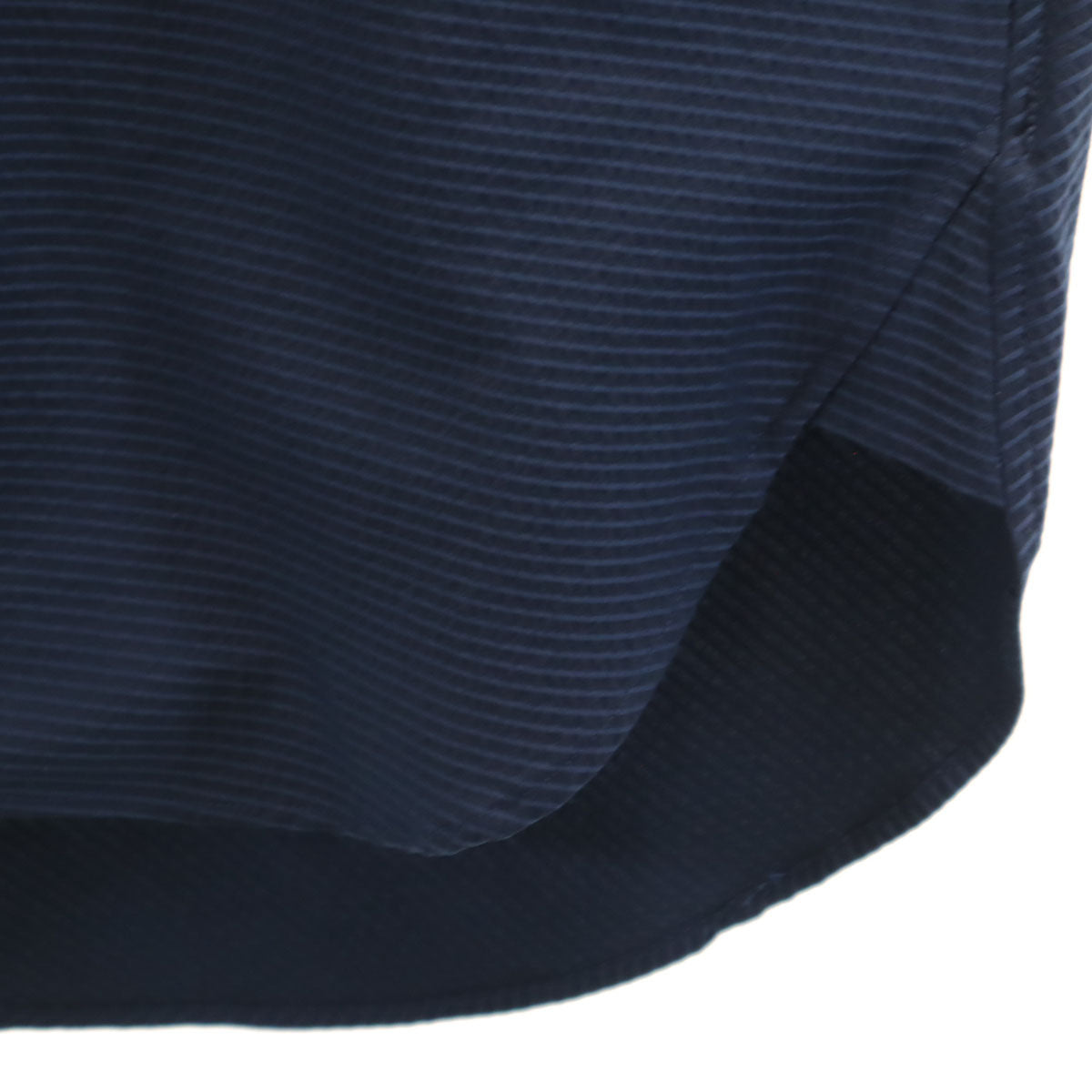 Milok ミロック 日本製 ストライプ柄 長袖 シャツ 46 ネイビー メンズ