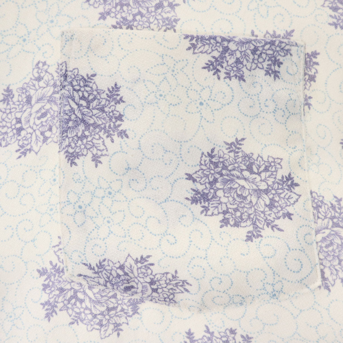 Hemingway ヘミングウェイ 70s 60s カナダ製 ヴィンテージ 花柄 長袖 シャツ 16-161/2 ホワイト メンズ