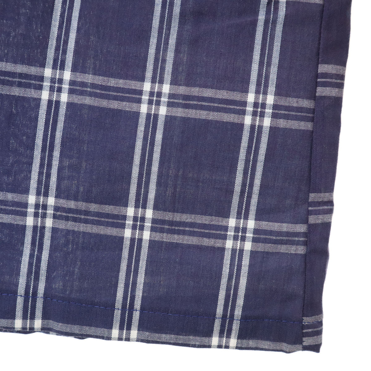 WILSHIRE 70s ヴィンテージ チェック柄 長袖 シャツ M ネイビー メンズ