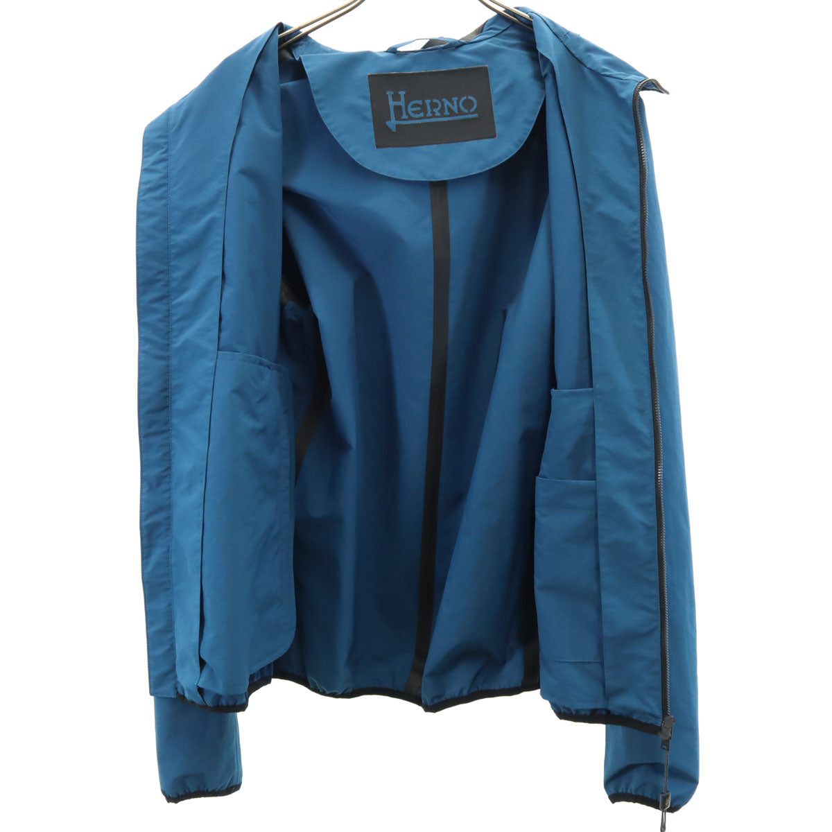 Herno ヘルノ 長袖 ウォーターレペレント ヨット パーカー 46 青紺 メンズ