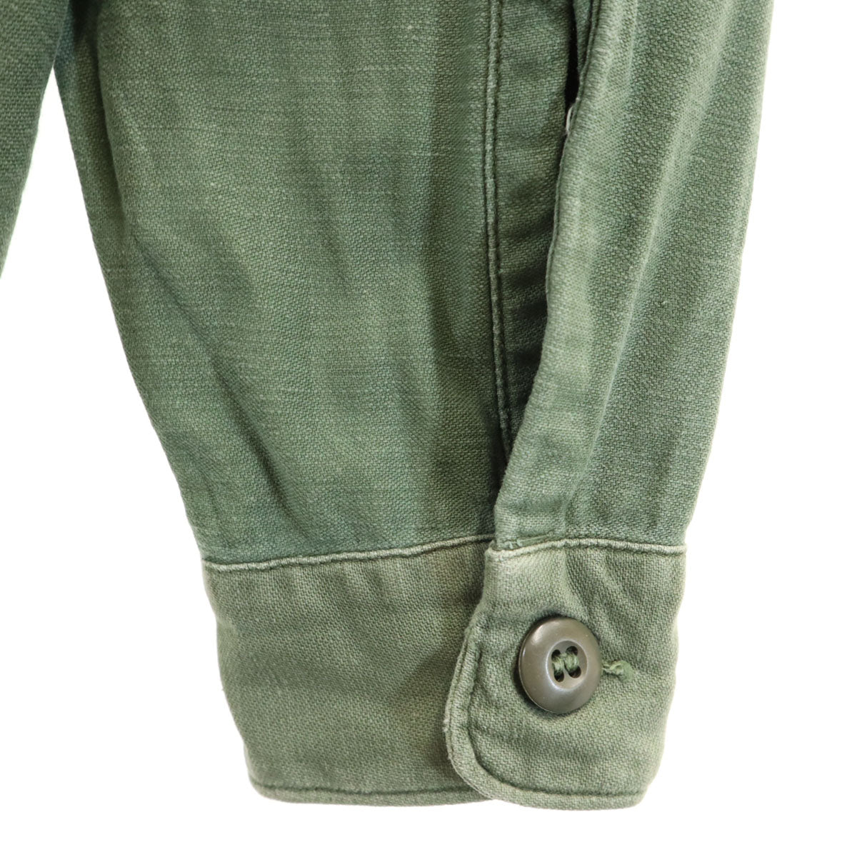 US ARMY アメリカ軍 70s ヴィンテージ DSA 長袖 ミリタリーシャツ 16 1/2 K34 カーキ メンズ