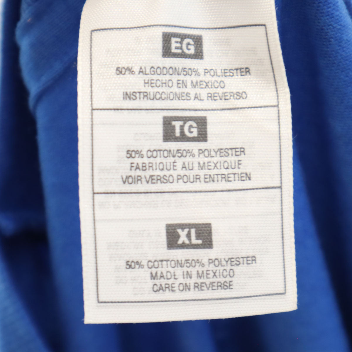 FRUIT OF THE LOOM BEST フルーツオブザルーム ベスト 90s 00s オールド RAMSTEIN INTERMEDIATE SCHOOL 半袖 Tシャツ XL ブルー シングルステッチ メンズ